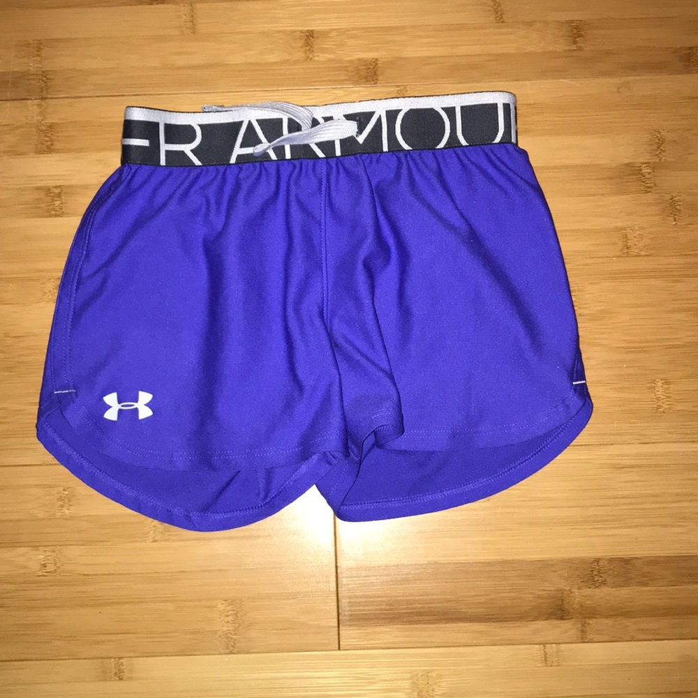 Purple under armour shorts